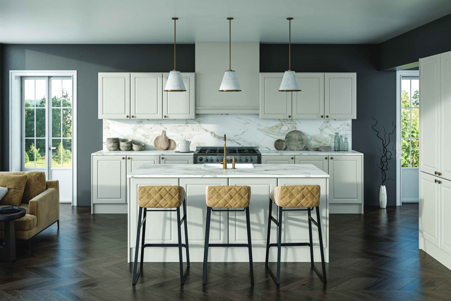 Bella Matt Dove Grey Ashford scaled - Hallmark Kitchen Designs